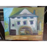 Средна картина масло на платно Испания - 3798